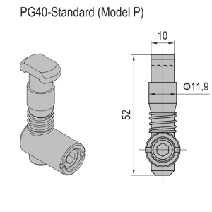 Conector de Anclaje PG40-Standard (Modelo P)