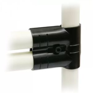 Conector Externo para tubo doble a 90° D28 Negro Electroforesis