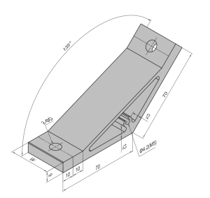 Escuadra Perfil Angulo 70×70-PG40-40 (set)