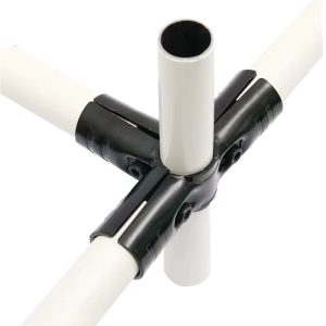 Conector Externo Tipo Cruz a 90° D28 Negro Electroforesis